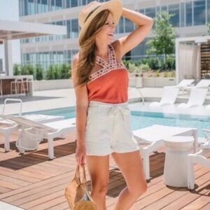 Madewell Embroidered Swing Sweater Tank Size X-Small